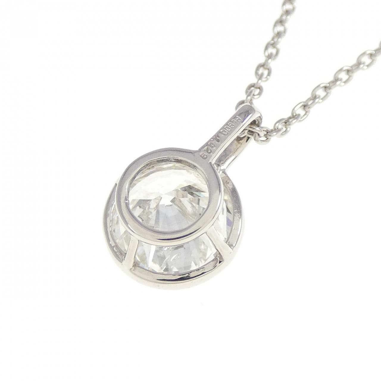 【リメイク】PT900/PT850 ダイヤモンド ネックレス 1.029CT G I1 Good