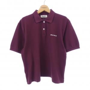 ミュウミュウ MIU MIU コットンピケ MIU MIU ロゴ MJN535 SOOO 14RW ポロシャツ