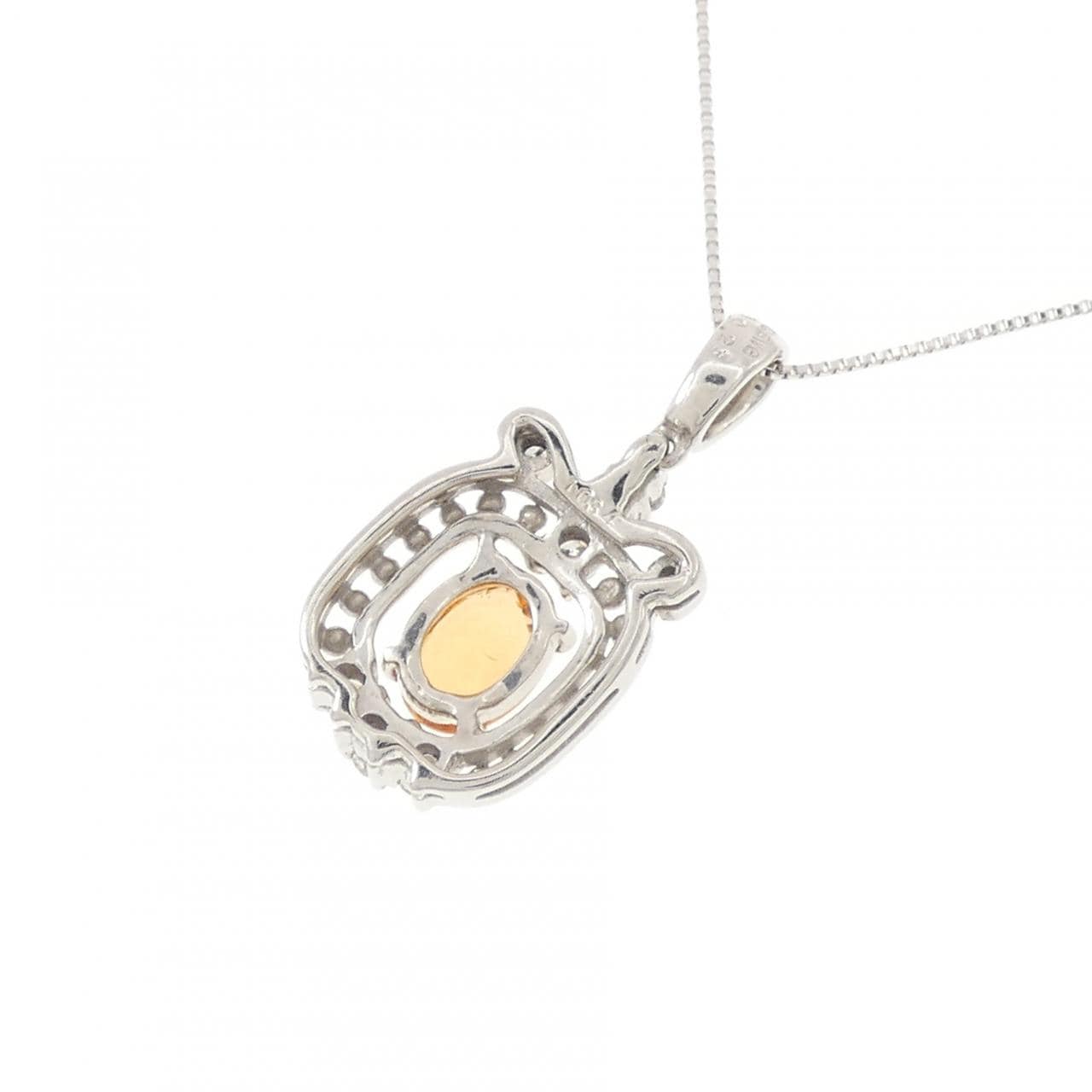 K18WG ガーネット ネックレス 1.034CT
