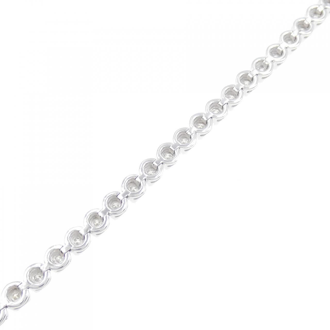 K18WG ダイヤモンド ブレスレット 1.50CT