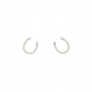 K18WG ダイヤモンド ピアス 0.10CT