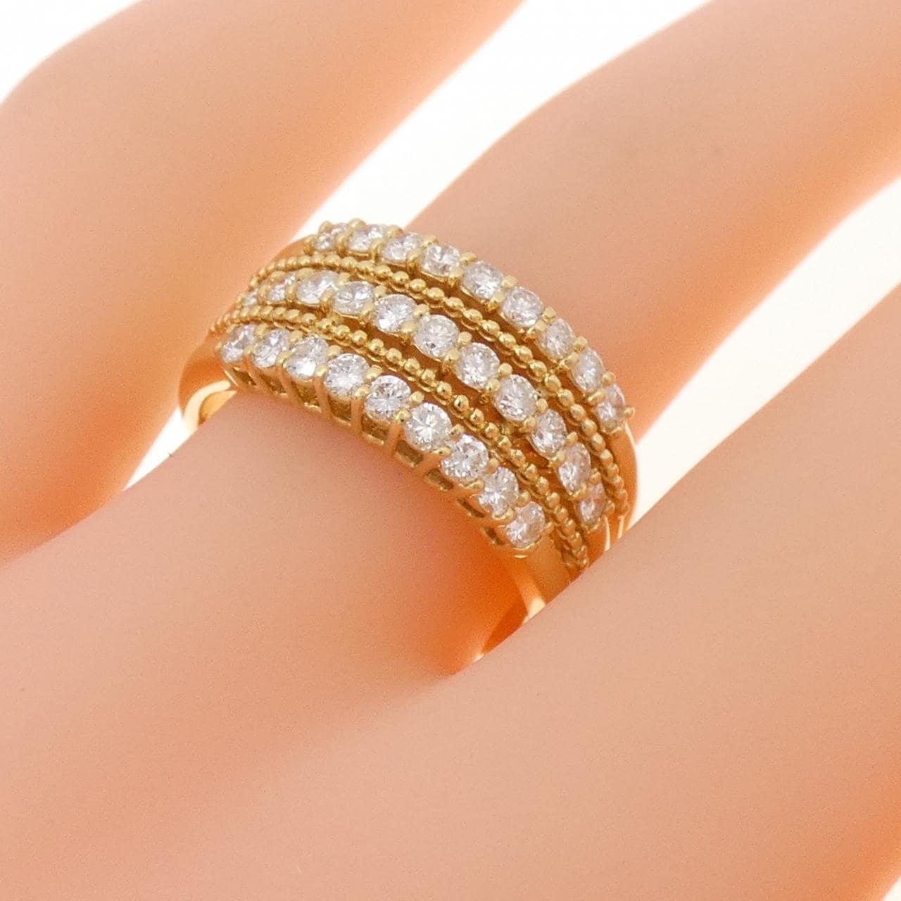 K18YG ダイヤモンド リング 0.71CT