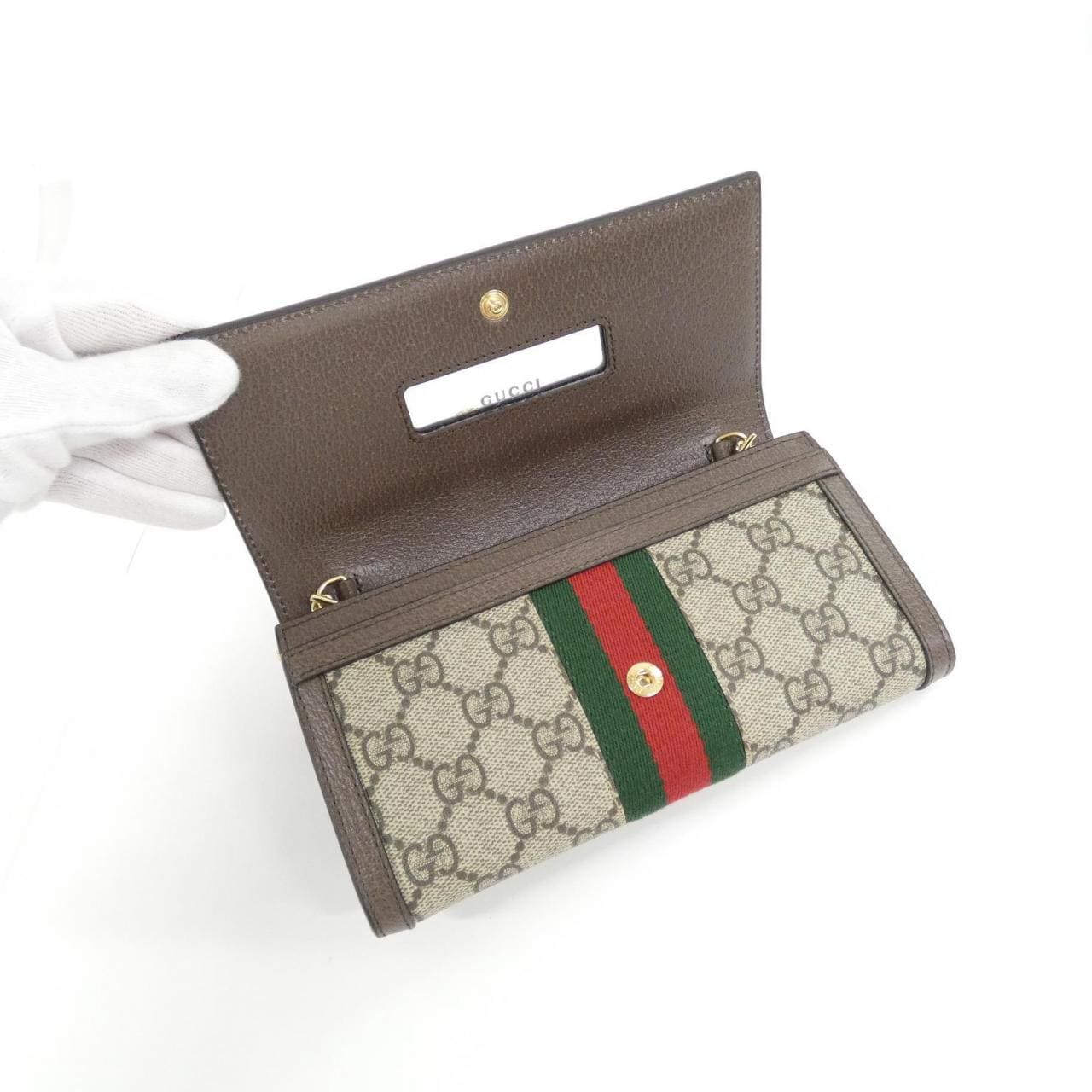[新品] Gucci OPHIDIA 772309 96IWG 鏈條錢包