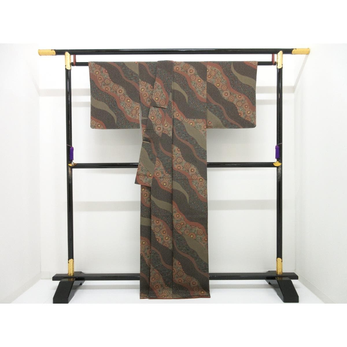 【未使用品】小紋　京友禅【細合俊男】