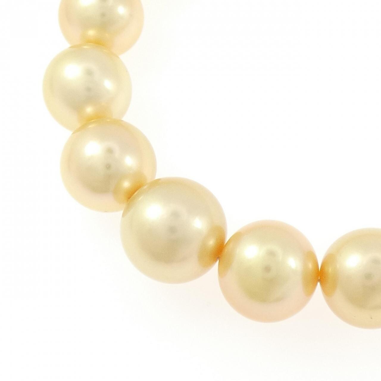 シルバークラスプ 白蝶パール ネックレス 9.5-13mm