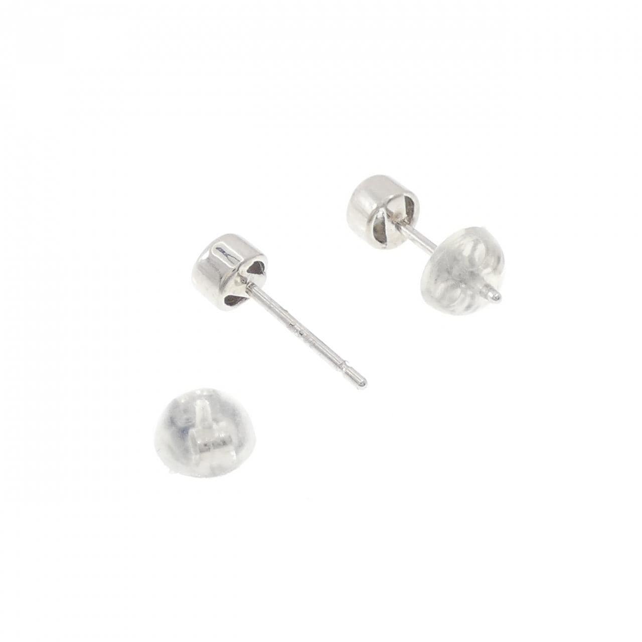 PT900 ソリティア ダイヤモンド ピアス 0.350CT