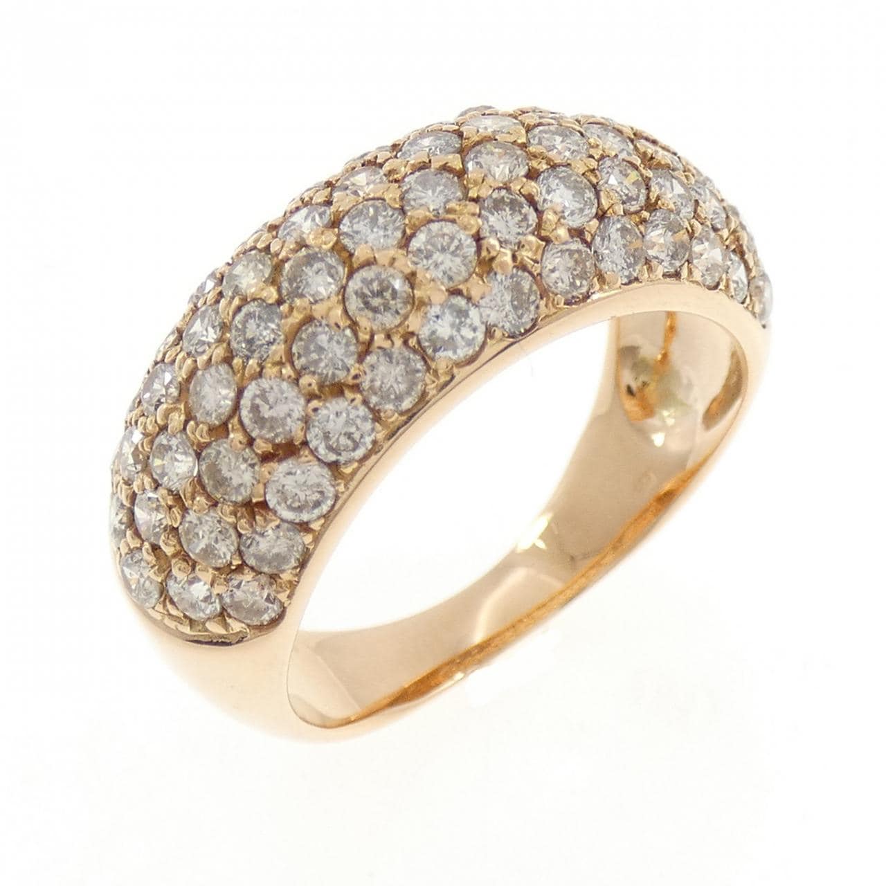 K18PG パヴェ ダイヤモンド リング 2.00CT