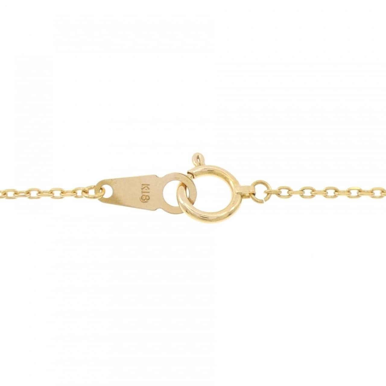 K18YG ナンバー9 ダイヤモンド ネックレス 0.17CT