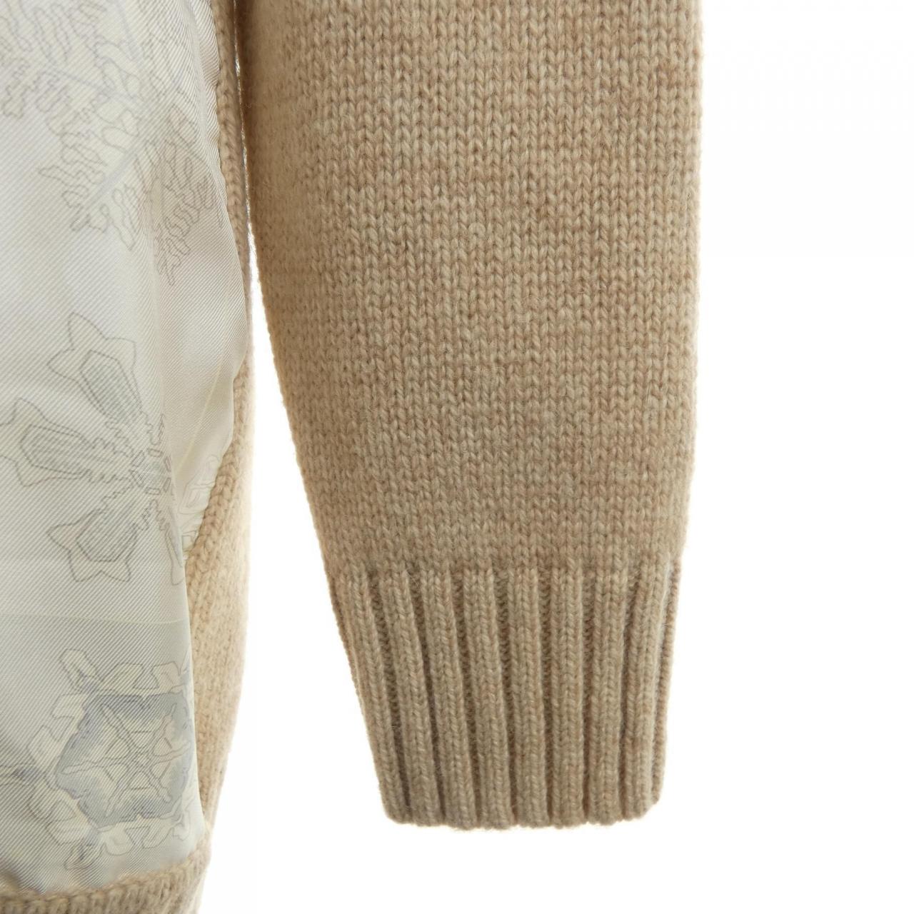 エルメス HERMES FEUX DE L'HIVER ツイルレーヌ. カーディガン