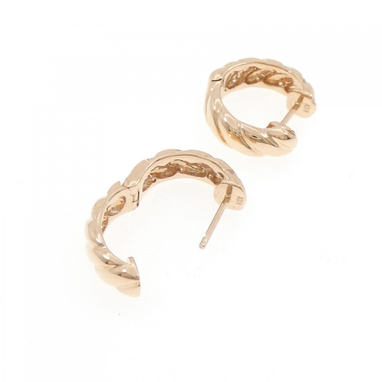 K18PG ダイヤモンド ピアス 0.20CT