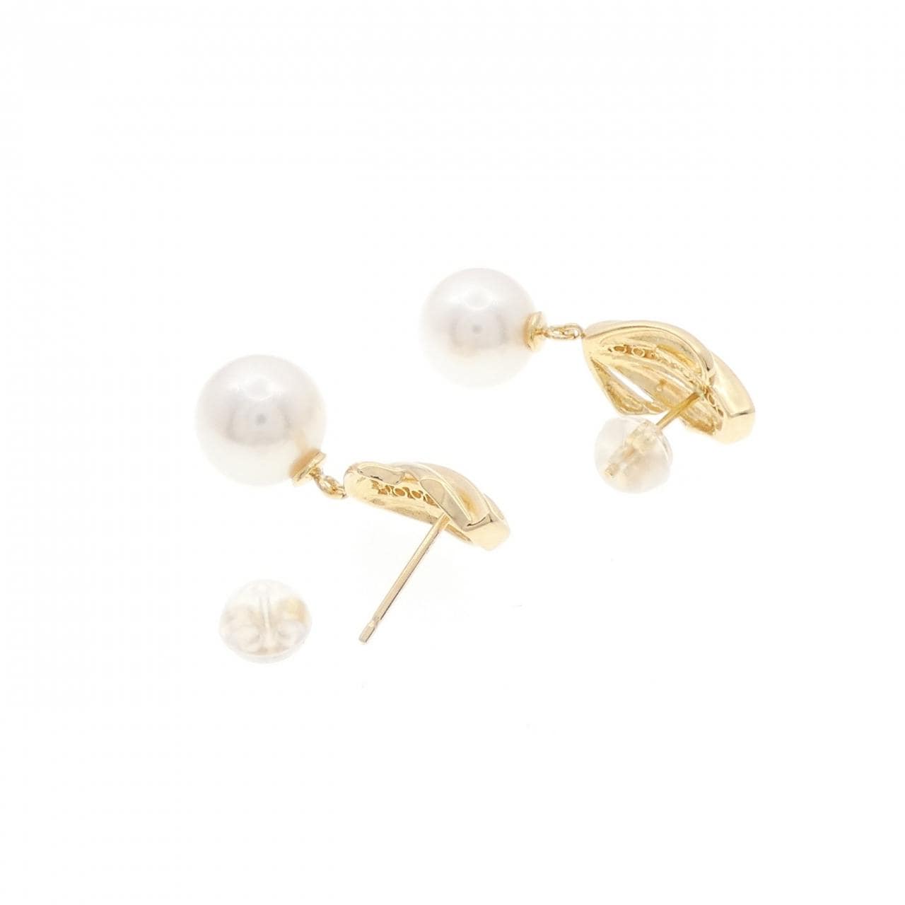K18YG アコヤパール ピアス 8.5mm