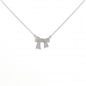 PT900/PT850 リボン ダイヤモンド ネックレス 0.05CT