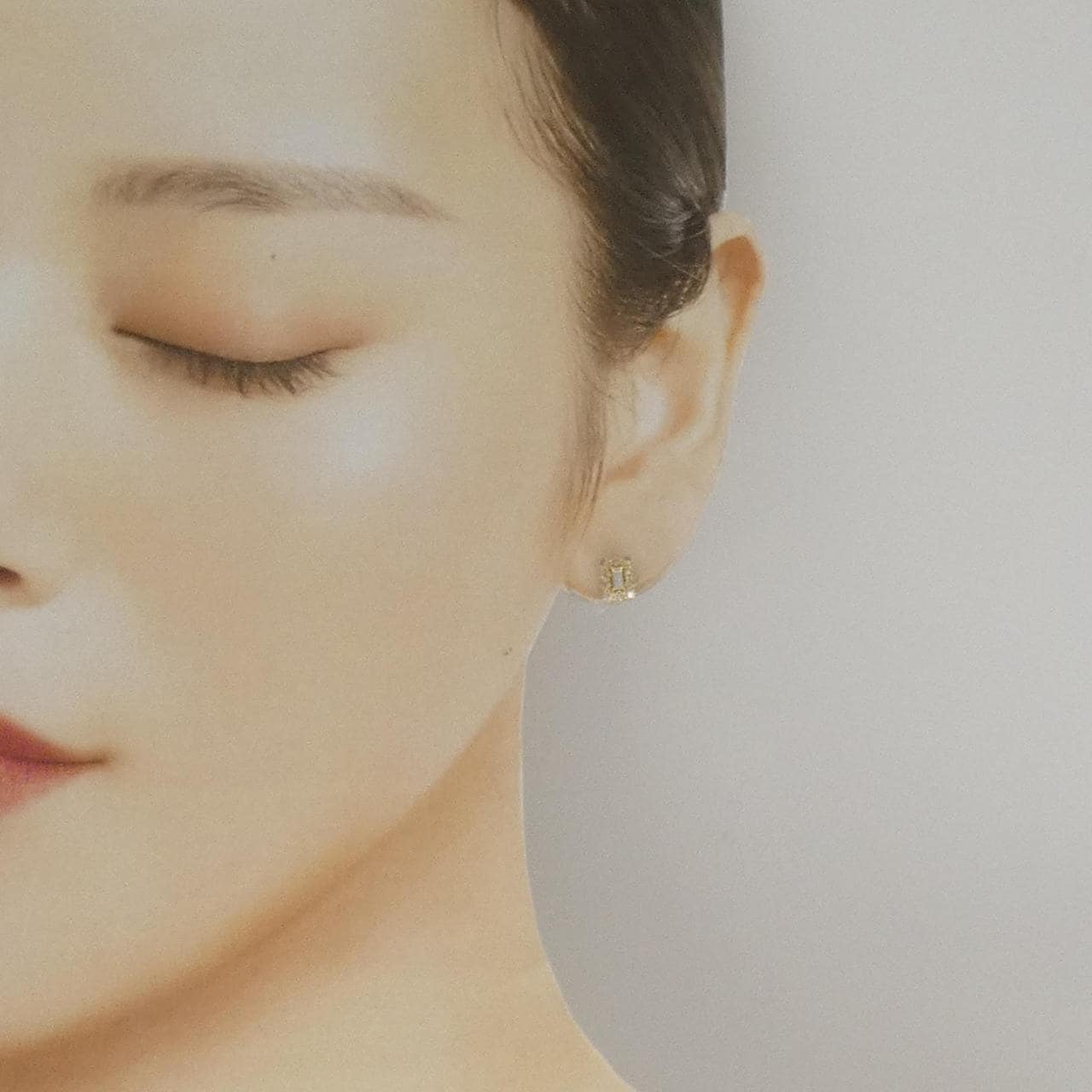 K18YG ダイヤモンド ピアス 0.46CT