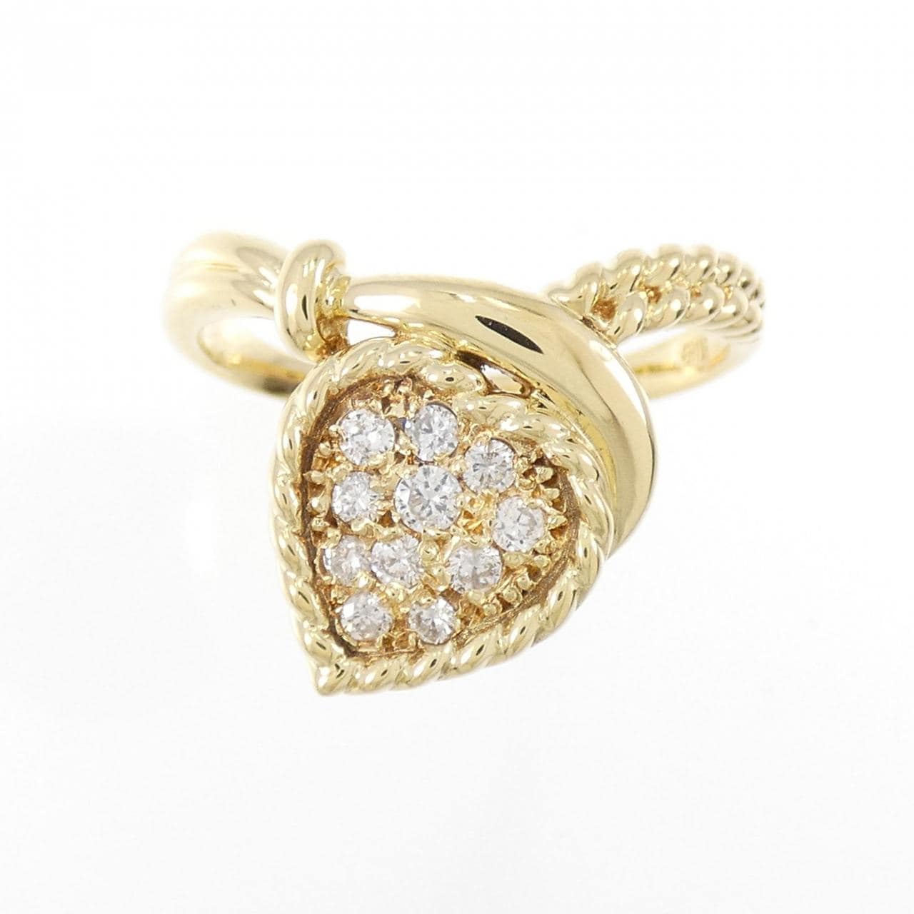 K18YG ダイヤモンド リング 0.20CT