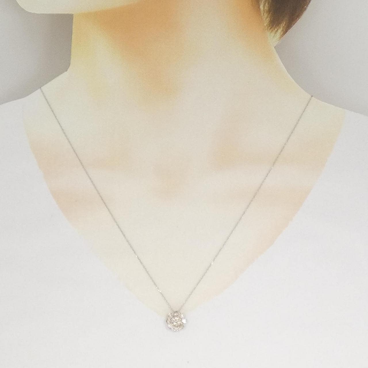PT950 ダイヤモンド ネックレス 0.80CT