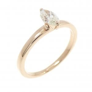 K18PG ダイヤモンド リング 0.35CT