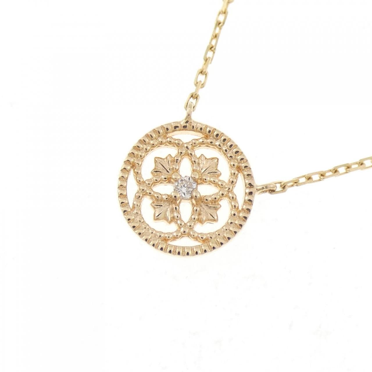 アガット ダイヤモンド ネックレス 0.01CT
