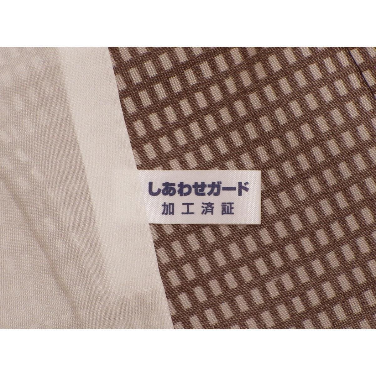 単衣　染紬　身幅２Ｌ寸