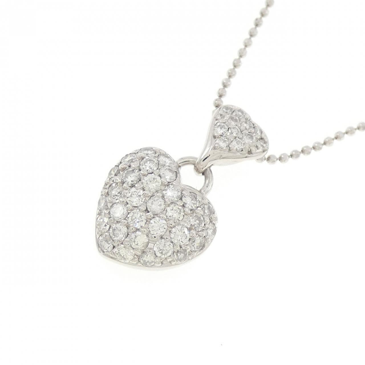 PT900/PT850 Heart Diamond Necklace 0.75CT