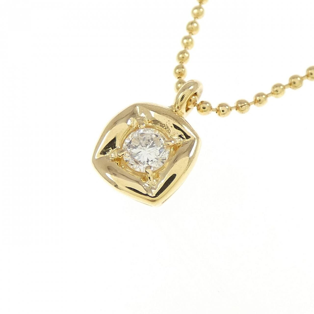 K18YG ダイヤモンド ネックレス 0.11CT