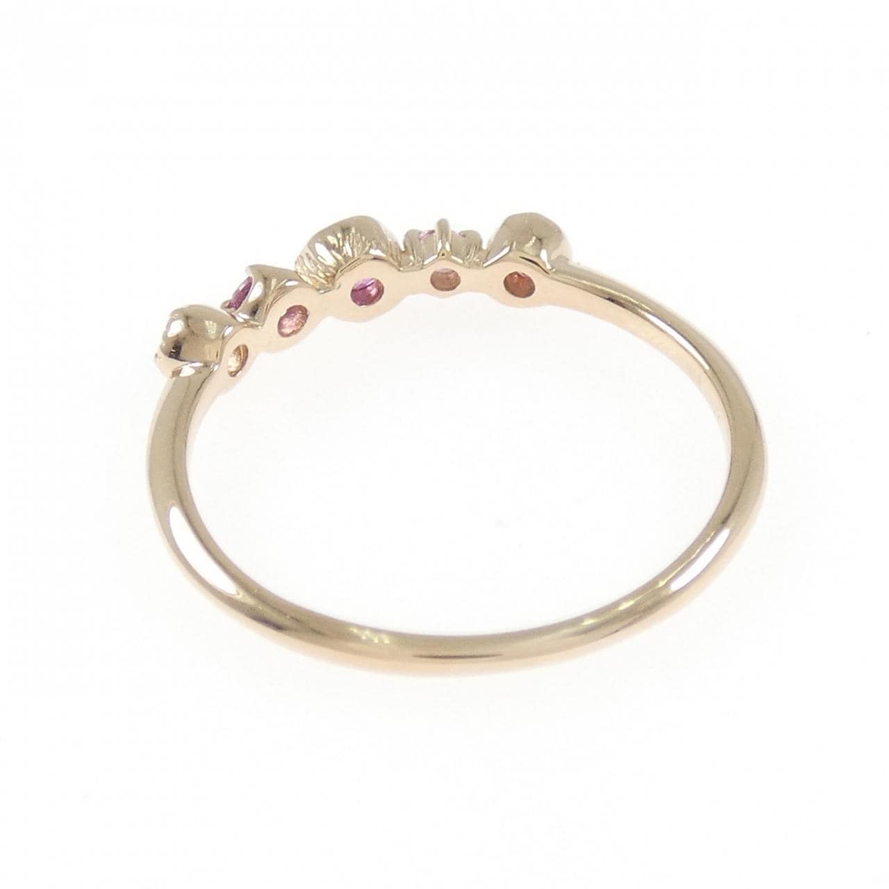 K18PG カラーストーン リング