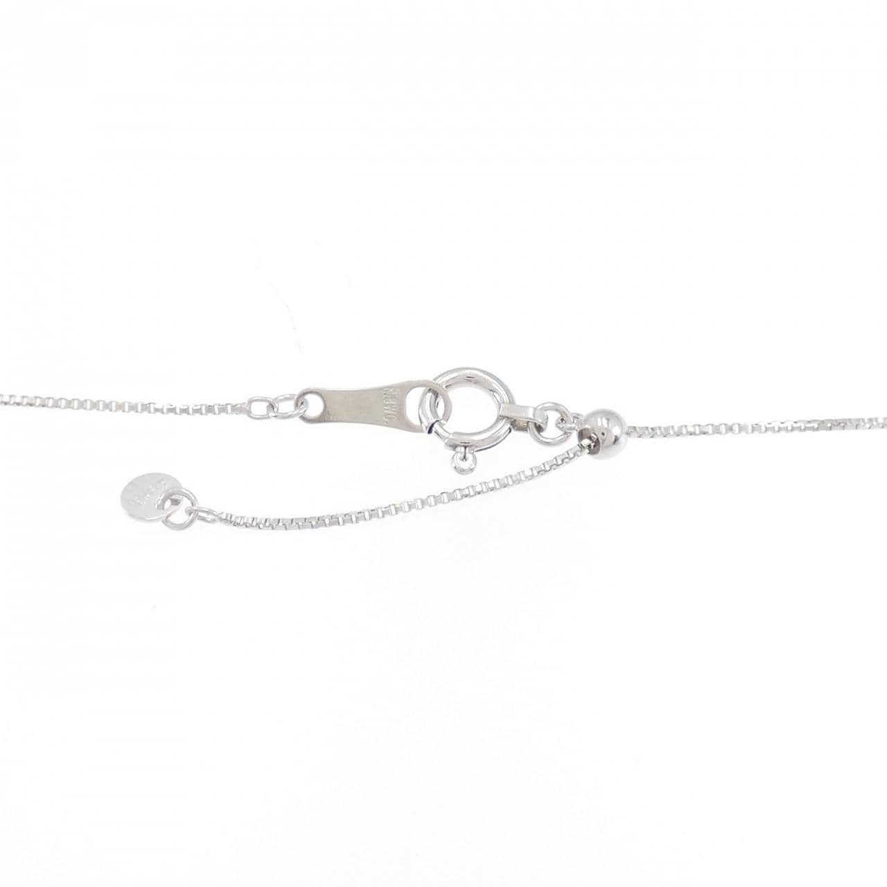 K18WG クロス ダイヤモンド ネックレス 0.10CT
