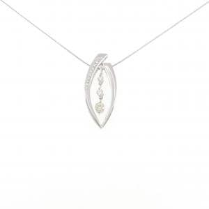 K18WG ダイヤモンド ネックレス 0.362CT