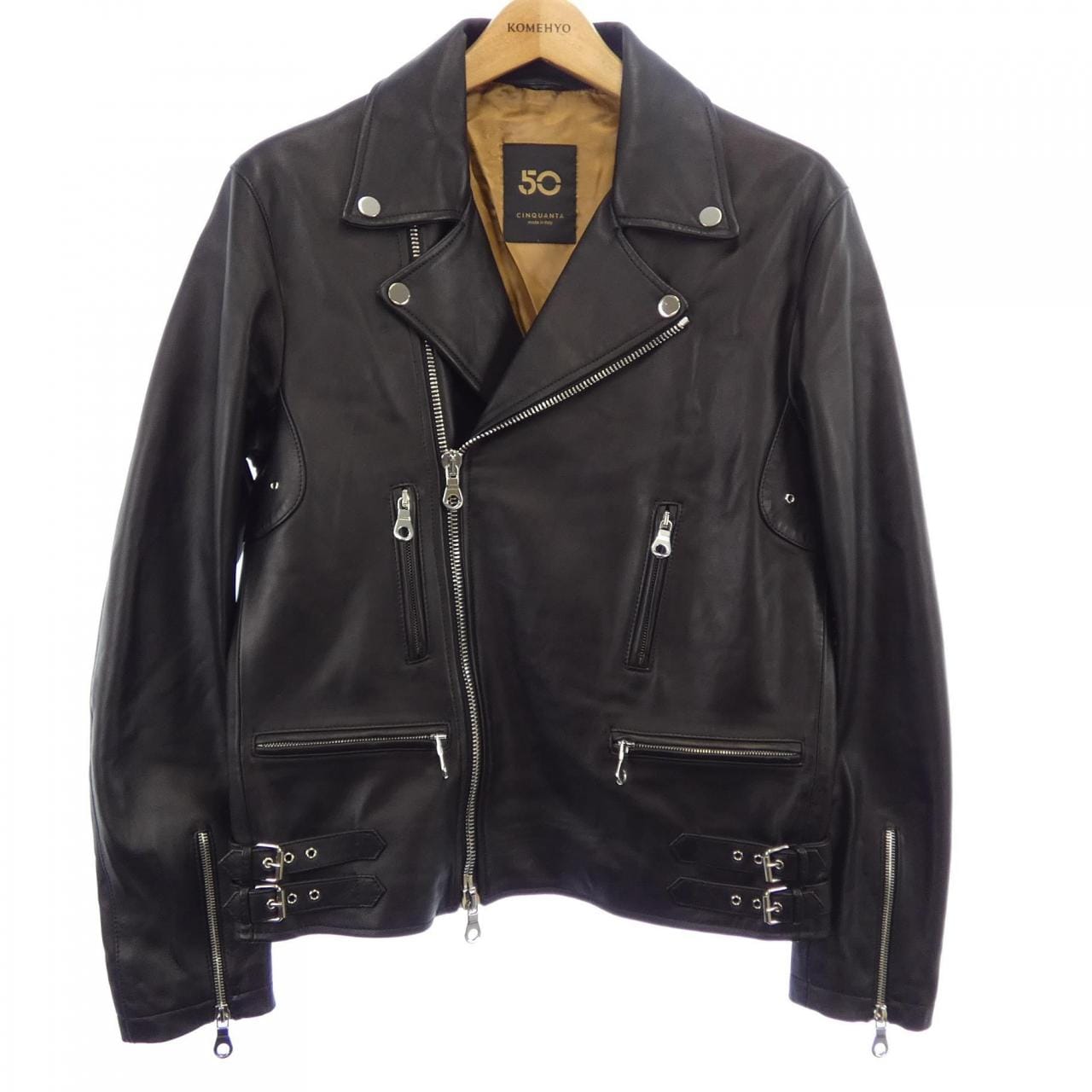 チンクアンタ Cinquanta レザーライダースジャケット