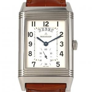 【ノーメンテナンス還元価格】ジャガー･ルクルト グランドレベルソ986デュオデイト 273.8.85/Q3748421 SS 手巻