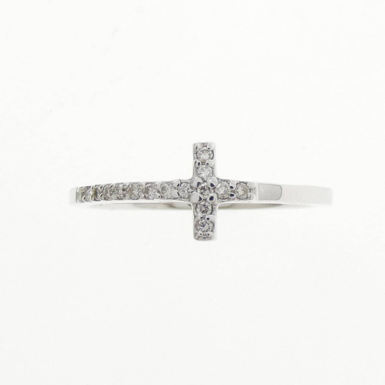 K18WG ダイヤモンド リング 0.08CT