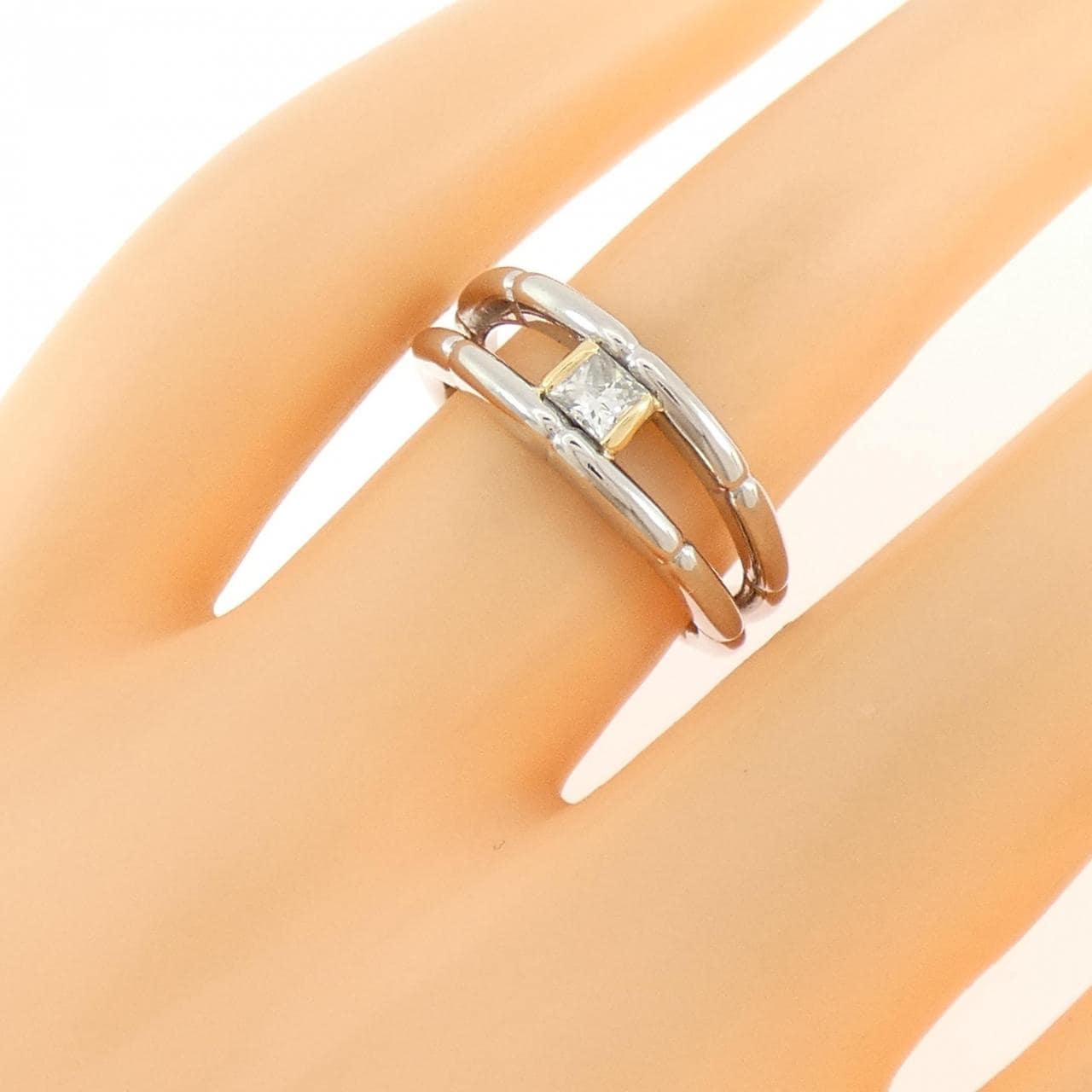 PT900/K18YG ダイヤモンド リング 0.21CT