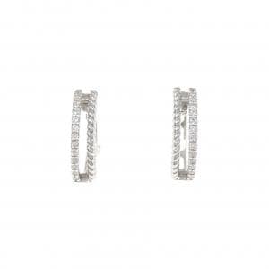 K10WG ダイヤモンド ピアス 0.10CT