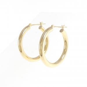 K18YG hoop earrings