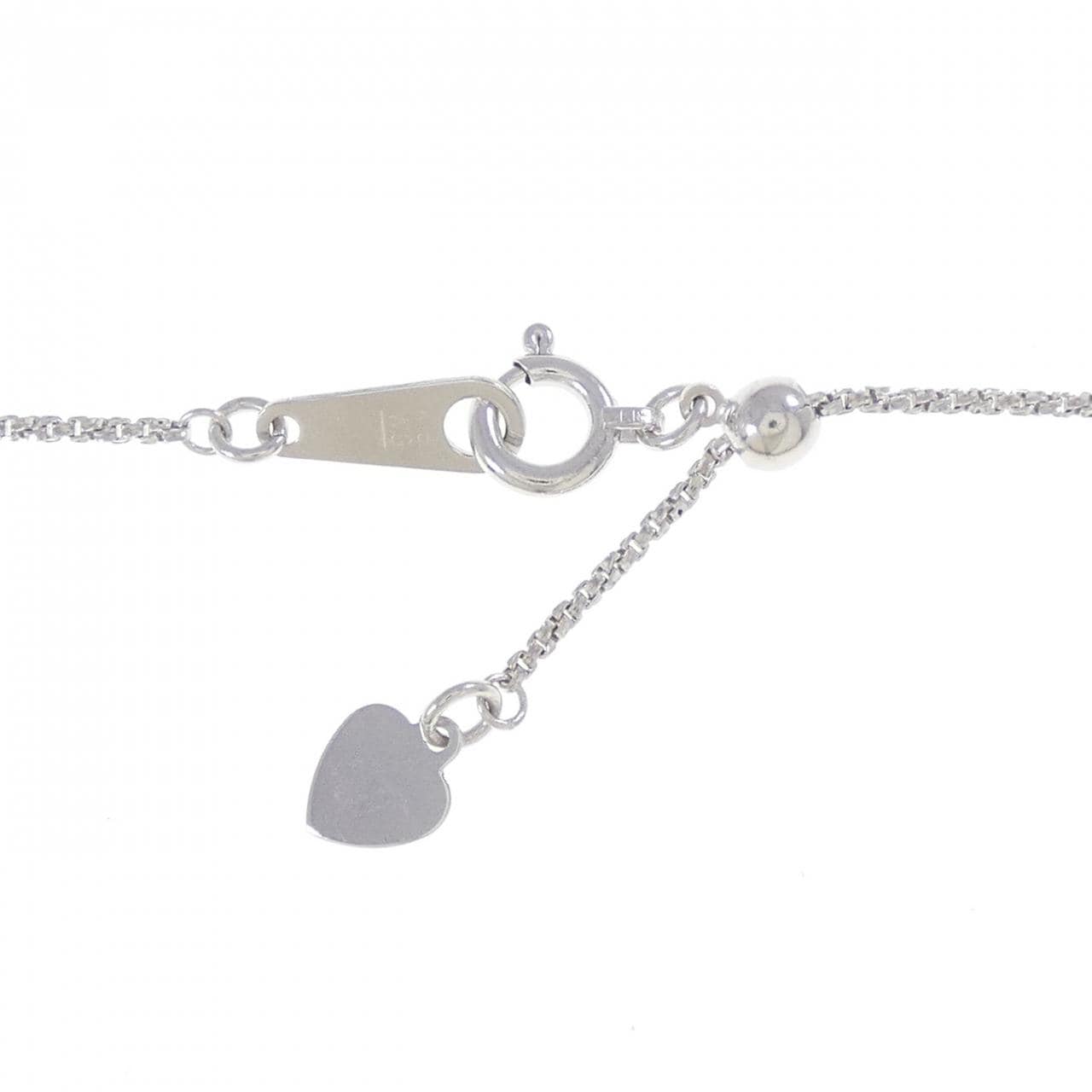 K18WG ダイヤモンド ネックレス 0.19CT