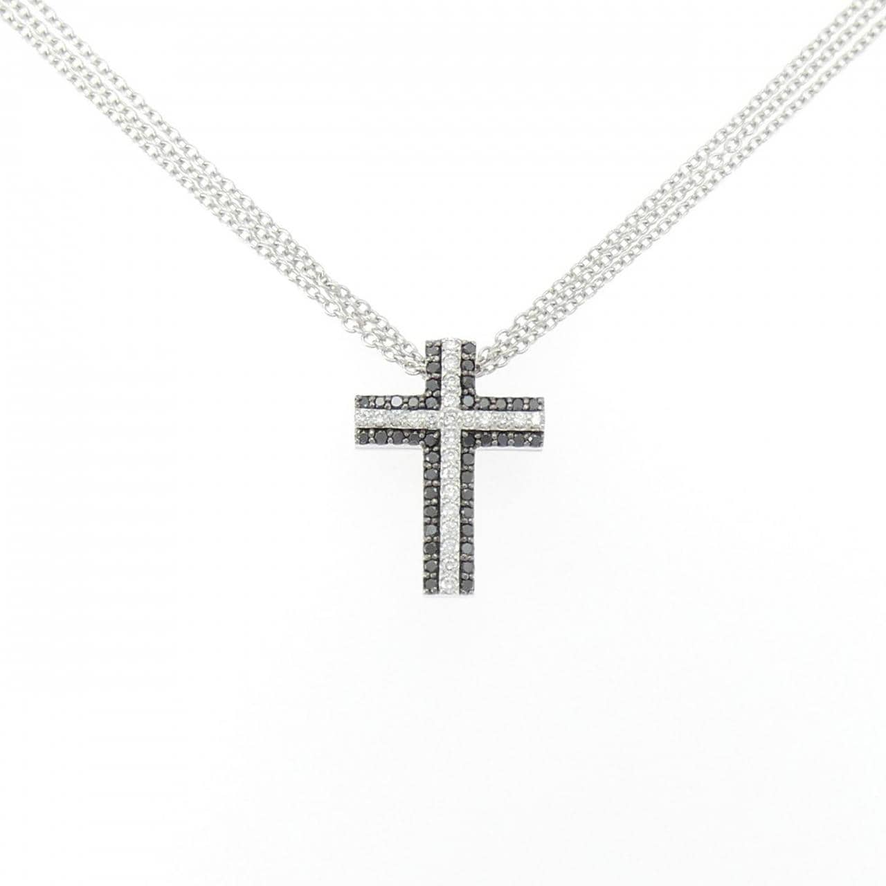 ポンテヴェキオ クロス ダイヤモンド ネックレス 0.39CT