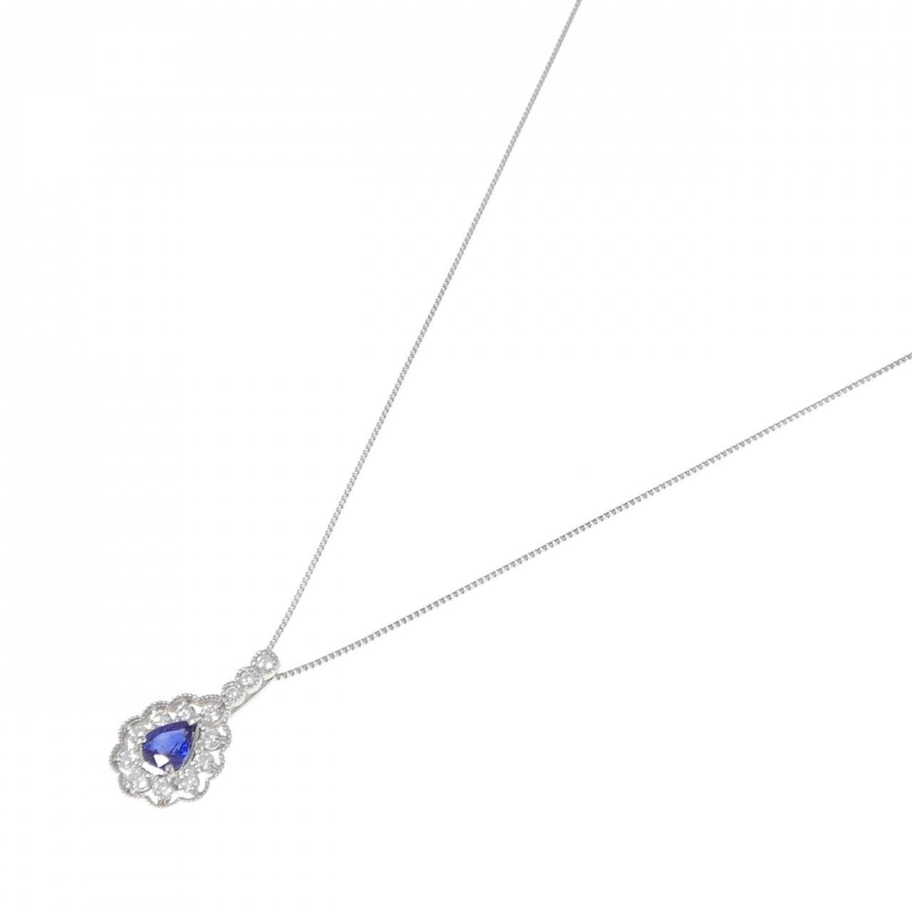 PT Sapphire Necklace 0.61CT