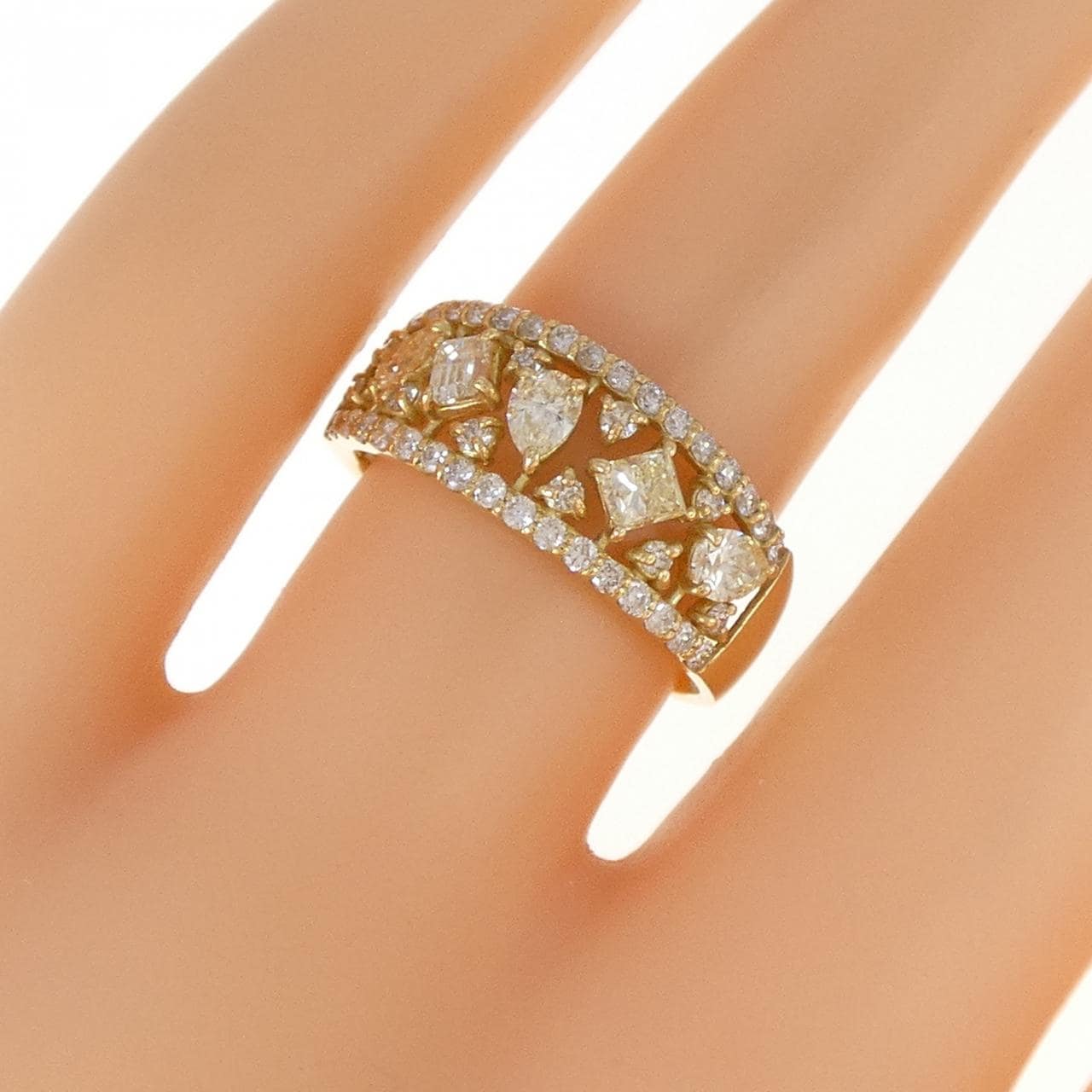 【新品】K18YG ダイヤモンド リング 1.00CT
