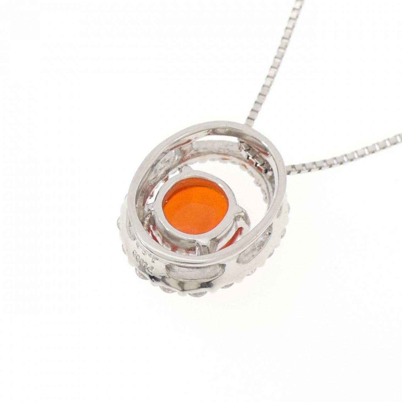 PT900/PT850 オパール ネックレス 1.02CT