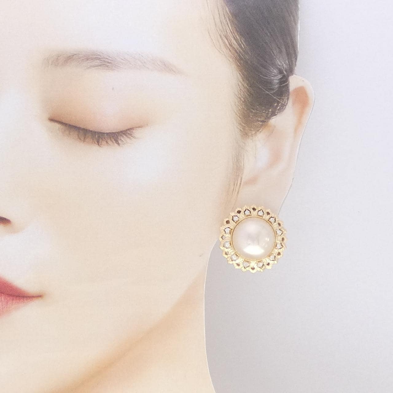 K18YG マベパール ピアス