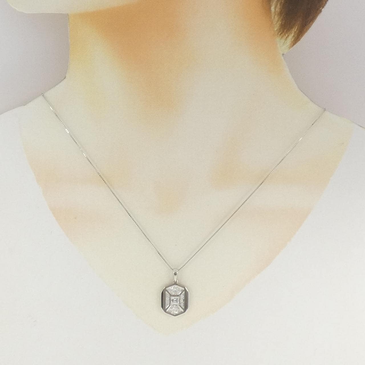 PT900/PT850 ダイヤモンド ネックレス 0.34CT
