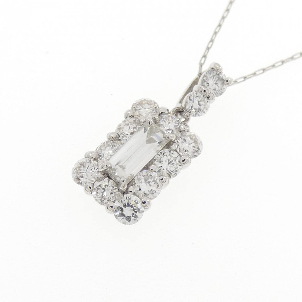 【新品】PT900/PT850 ダイヤモンド ネックレス 0.60CT