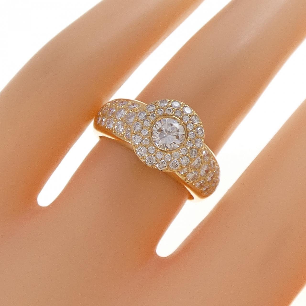 750YG ダイヤモンド リング 0.31CT