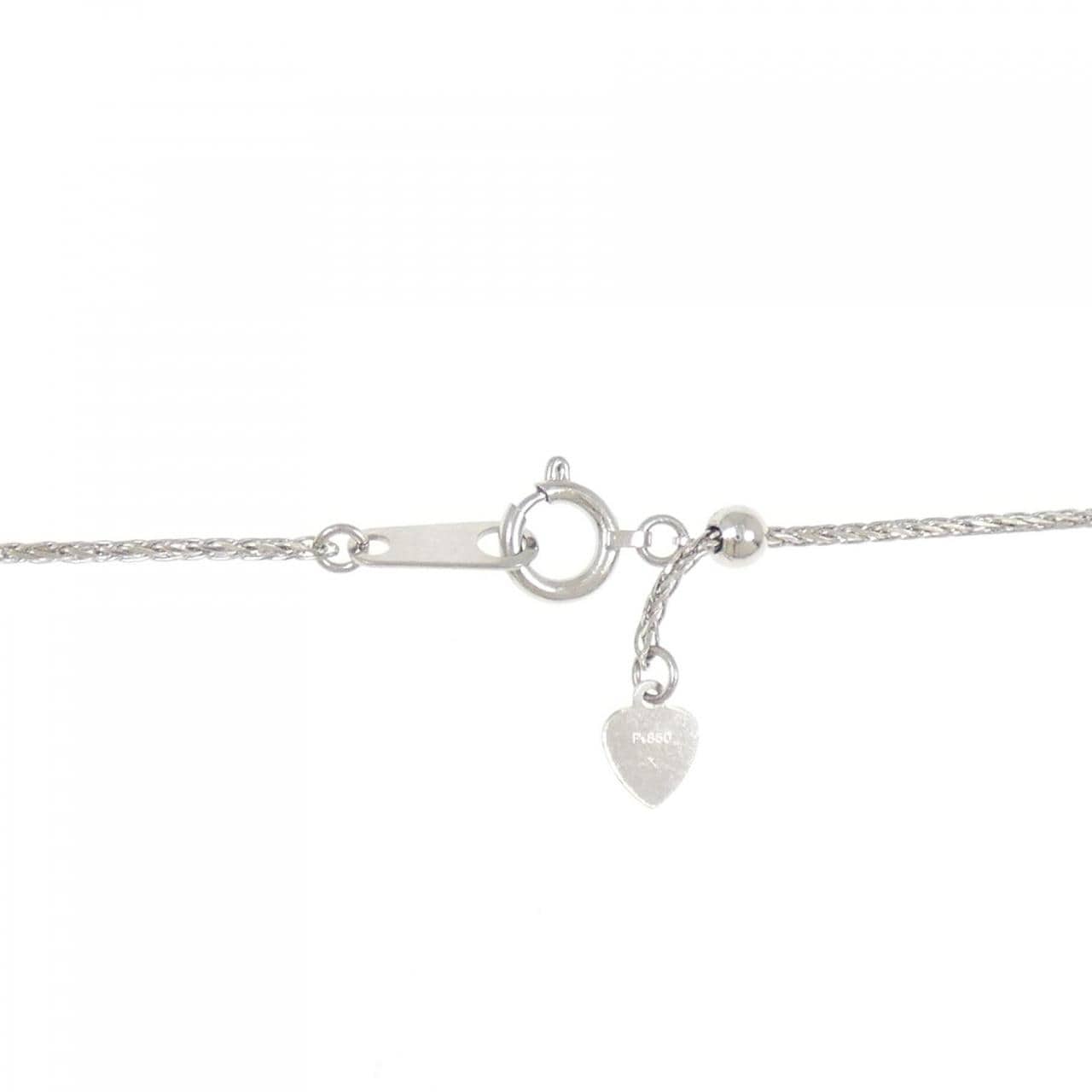 PT950/PT850 ダイヤモンド ネックレス 0.326CT FY SI1 ペアシェイプ