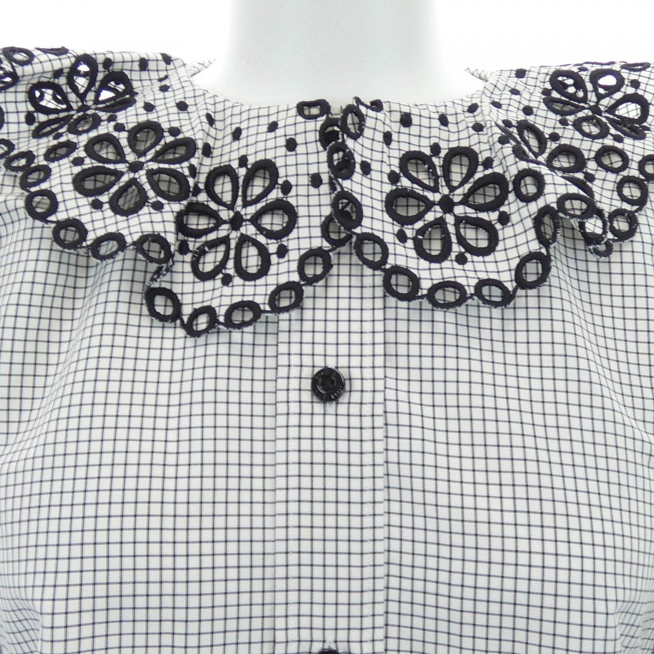 ルイヴィトン LOUIS VUITTON ブロデリーアングレーズカラーシャツ FOBB07TZ5 シャツ