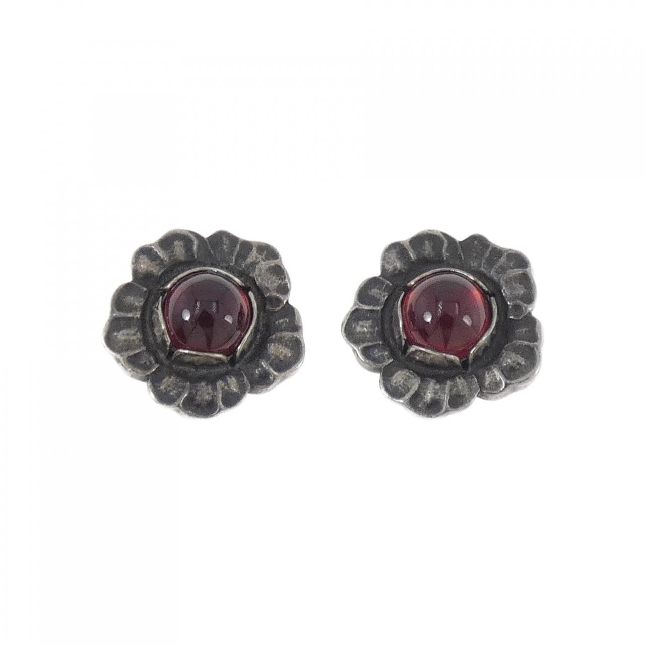 ジョージ ジェンセン ガーネット イヤリング