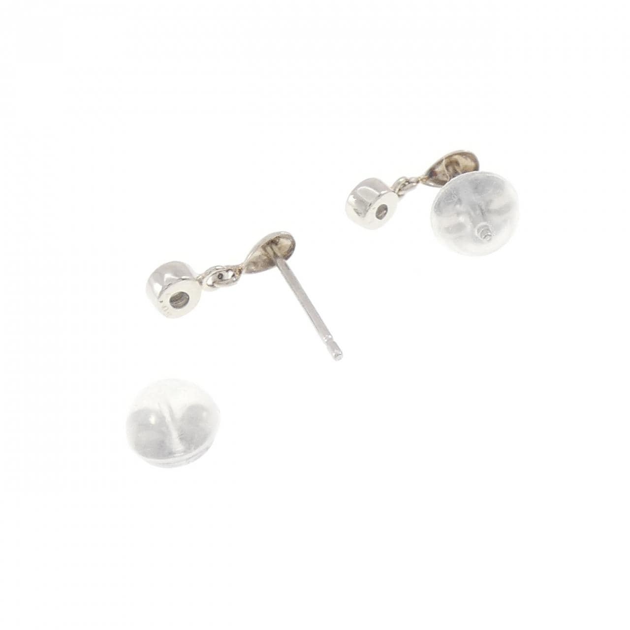 PT900 ダイヤモンド ピアス 0.10CT