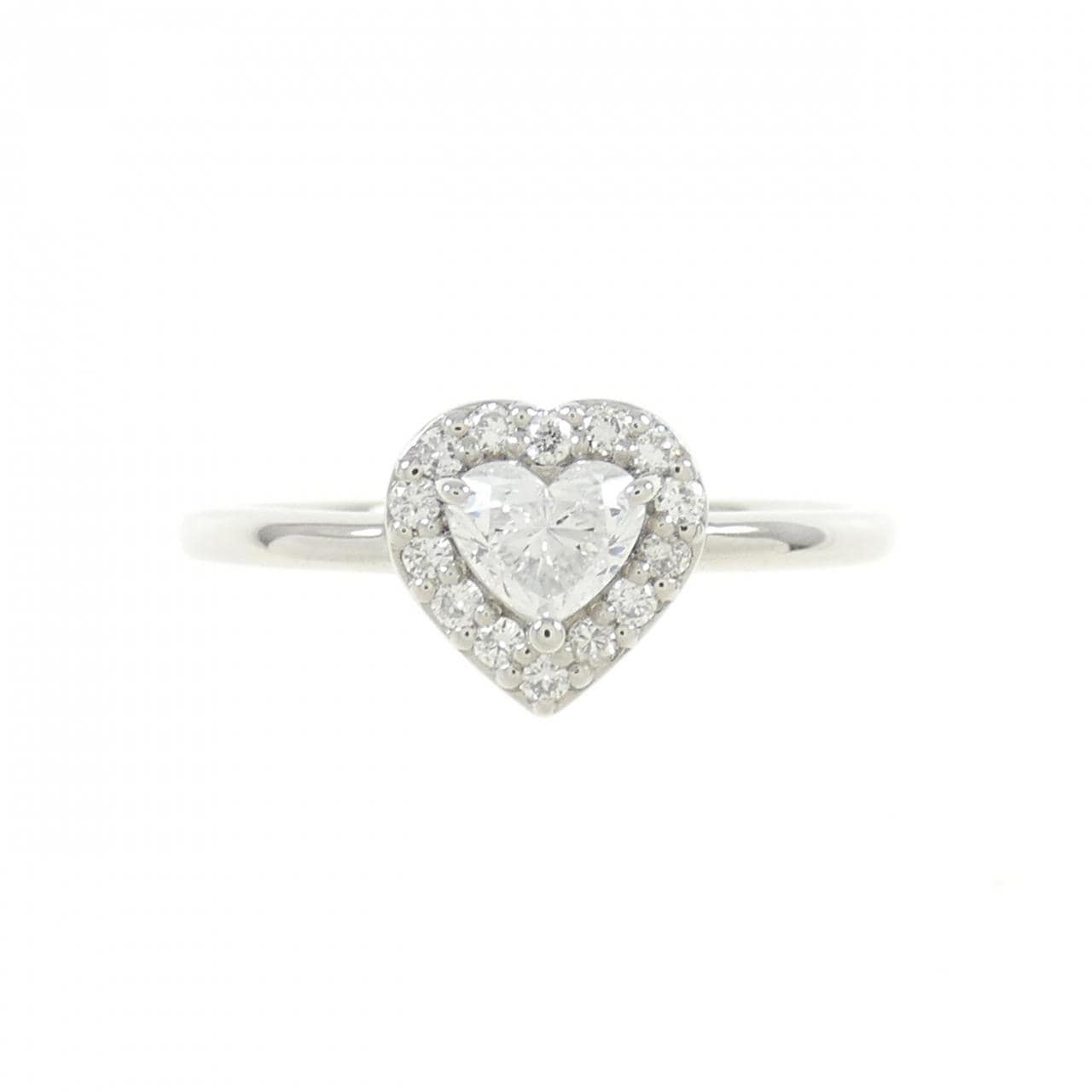 PT Diamond Ring 0.30CT D SI1 Heart Shape