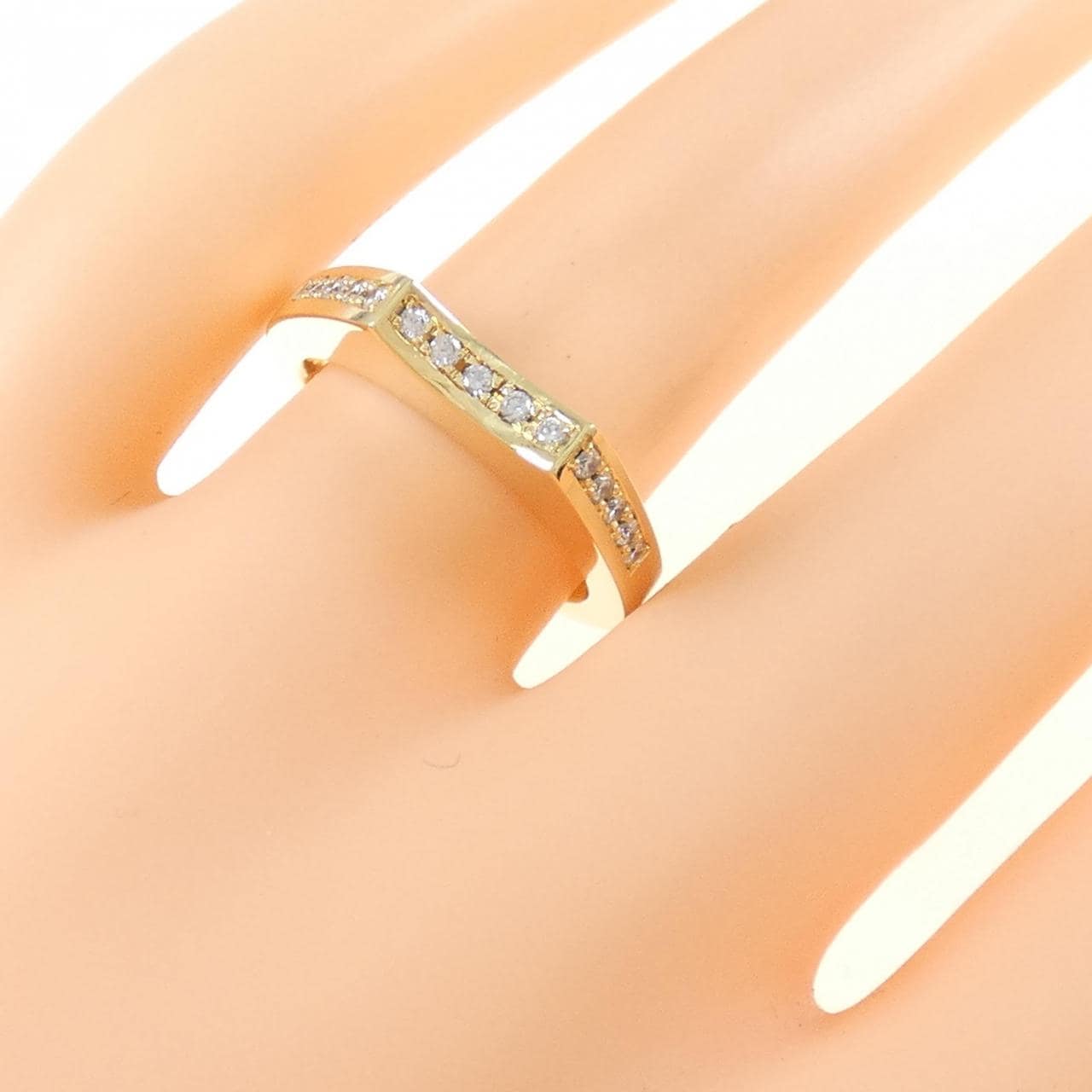 K18YG ダイヤモンド リング 0.15CT