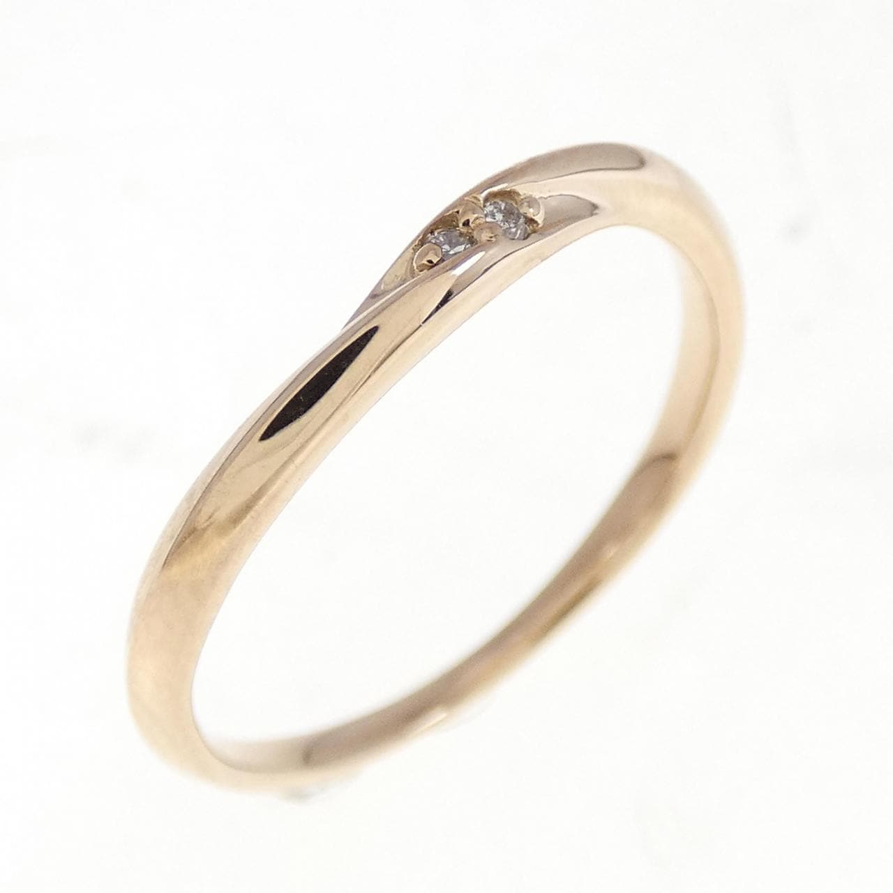 K18PG ダイヤモンド リング 0.01CT