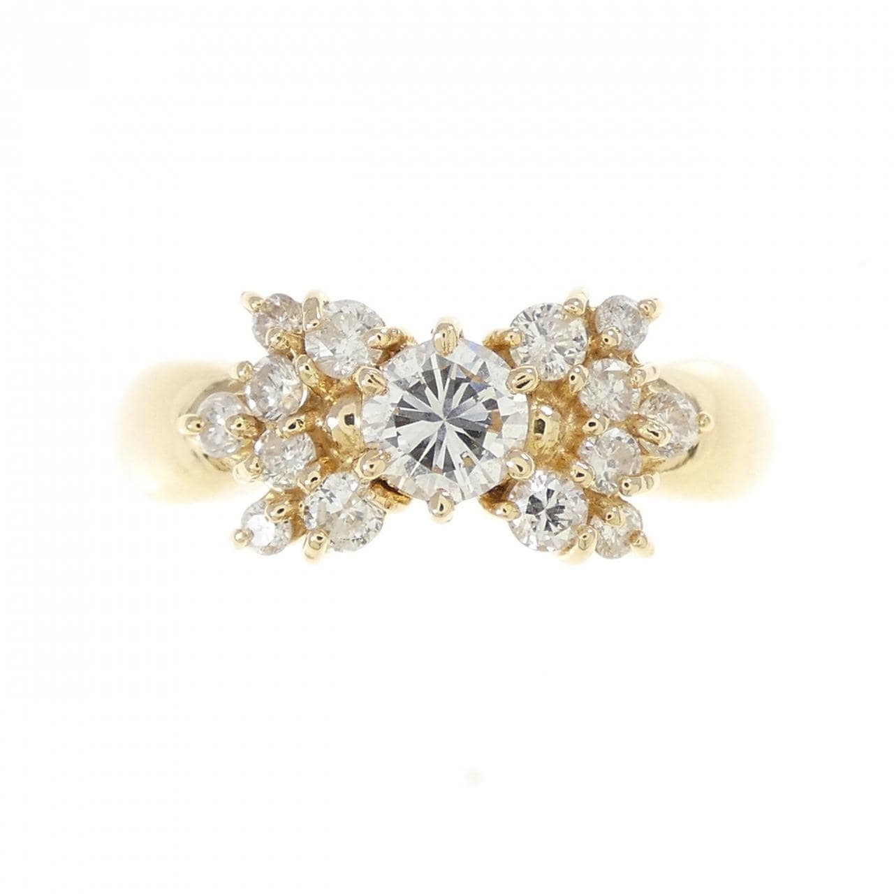 K18YG ダイヤモンド リング 0.25CT